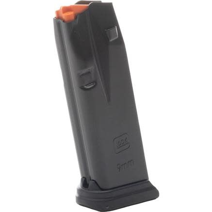 Glock Metal OEM 9MM, 15 Rounds, For 43X/48, Black Magazine