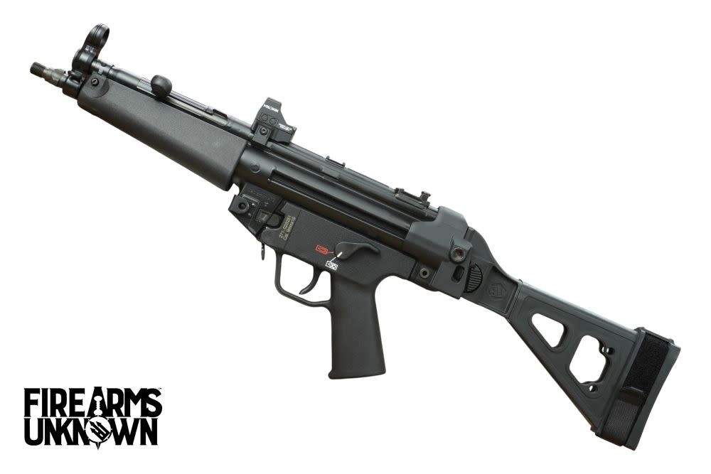 H&K, SP5, 9mm, 8.9", BLK, (1) 30RD, Pistol w/ Folding Brace & Holosun (USED) (MT Consignment)