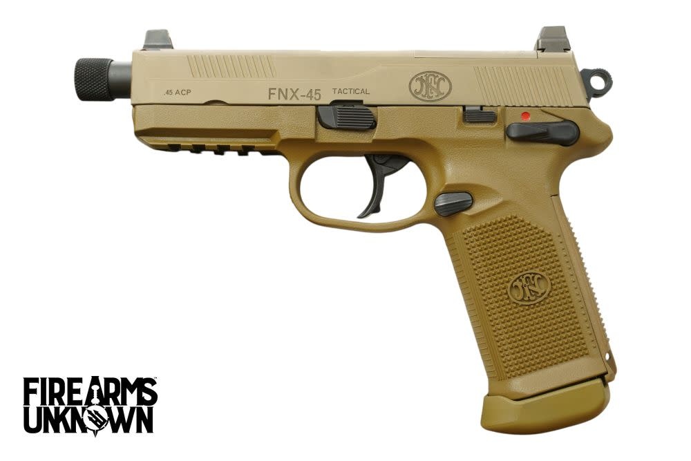 FN, FNX-45 Tactical, 45ACP, 5.3" TB, COY, (2) 15RD, Pistol (USED) (MT Consignment)