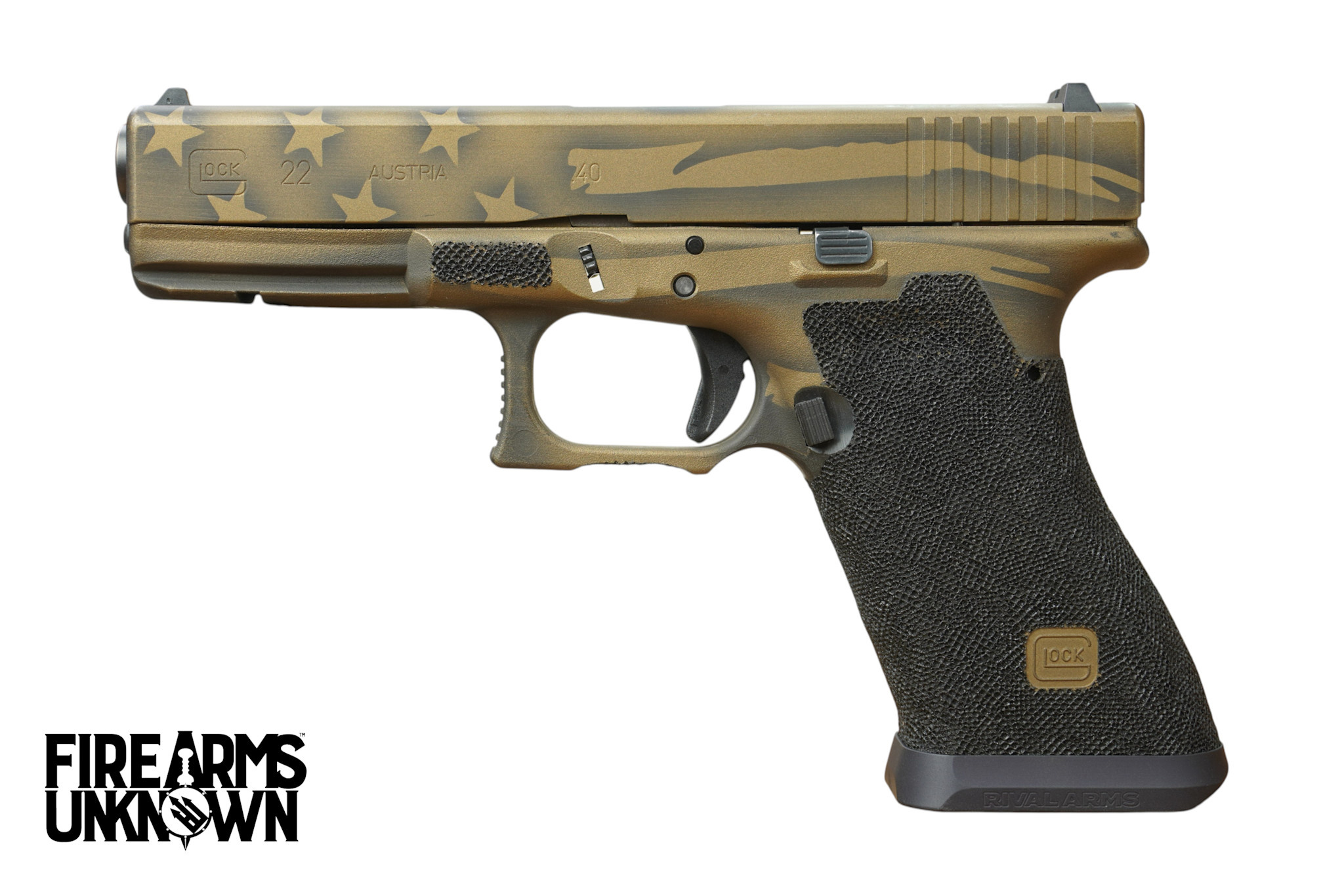 Glock, 22 Gen 3, 40 S&W, 4.5", Cerakote Bronze American Flag, (2) 15RD, Pistol (USED) (MT Consignment)