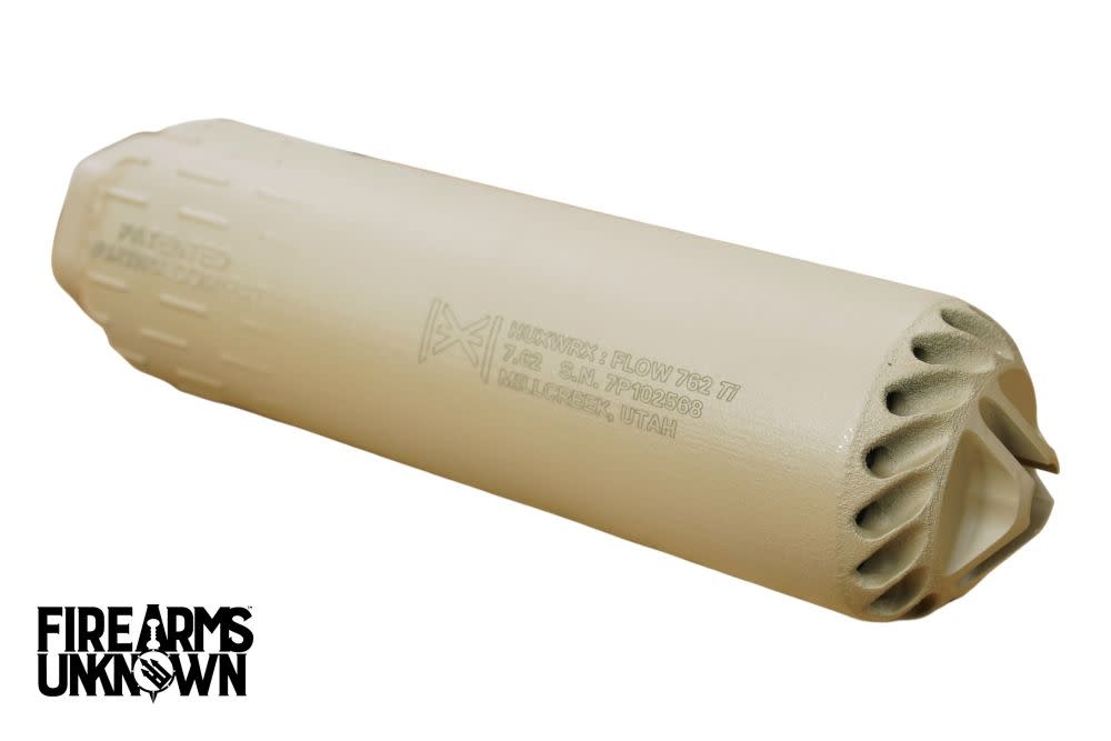 HUXWRX FLOW TI SUPPRESSOR 7.62 NATO, FDE (Comes W/Pouch Only) (USED) (MT Consignment)