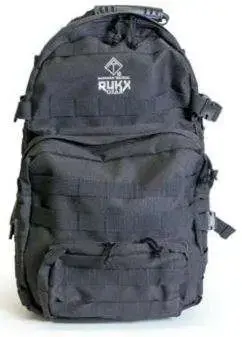 ATI RUKX Gear, Tactical 3-Day Backpack, Black, 600D Polyester