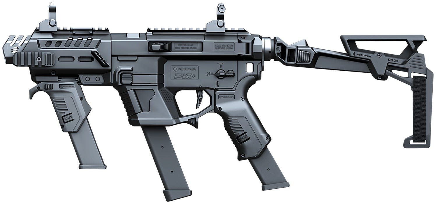 Recover Tactical P-IX+ MG w/ Folding Brace for Glock Conversion Kit Black