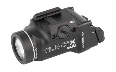 Streamlight, TLR-7X Sub Weaponlight, 550 Lumens, Black, Fits Glock 43X/48