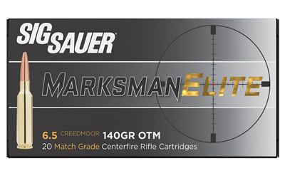 Sig Sauer, Elite Performance, Match, 6.5 Creedmoor, 140 Grain, Open Tip Match, 20 Rounds Per Box