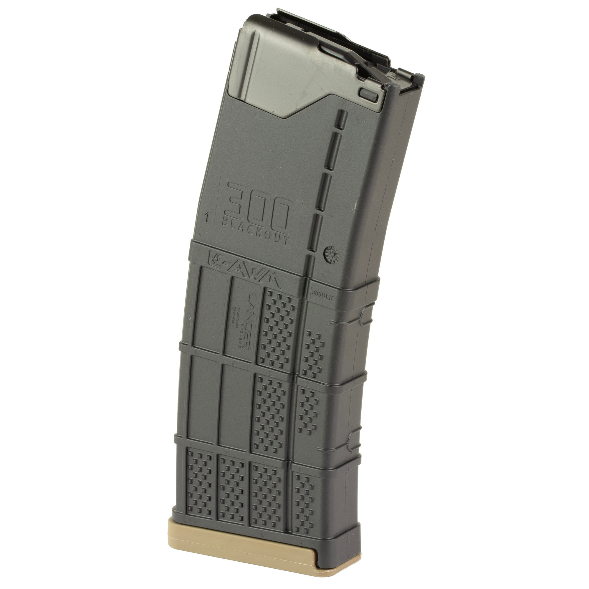 Lancer L5AWM 300 Blackout Steel/Polymer Hybrid 30 Round Magazine