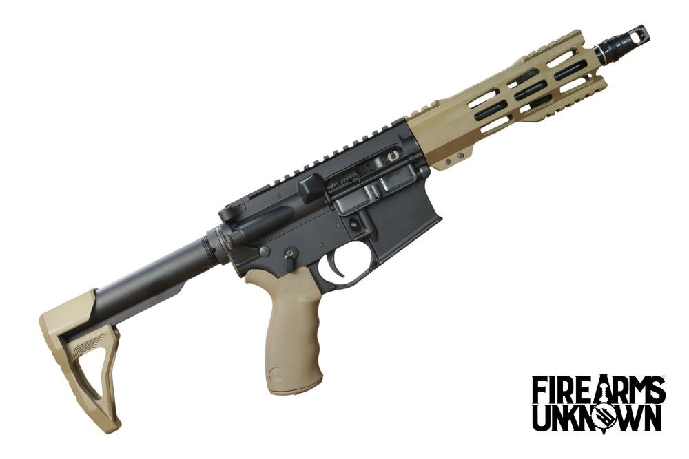 FU Zero, 300BO, 8", BLK/FDE, 30RD (SBR) W/ Mini Fixed Stock