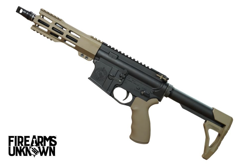 FU Zero, 300BO, 8", BLK/FDE, 30RD (SBR) W/ Mini Fixed Stock