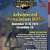 Fritz Precision San Diego - Advanced Precision Rifle (2-day Course - Nov. 15-16, 2026)
