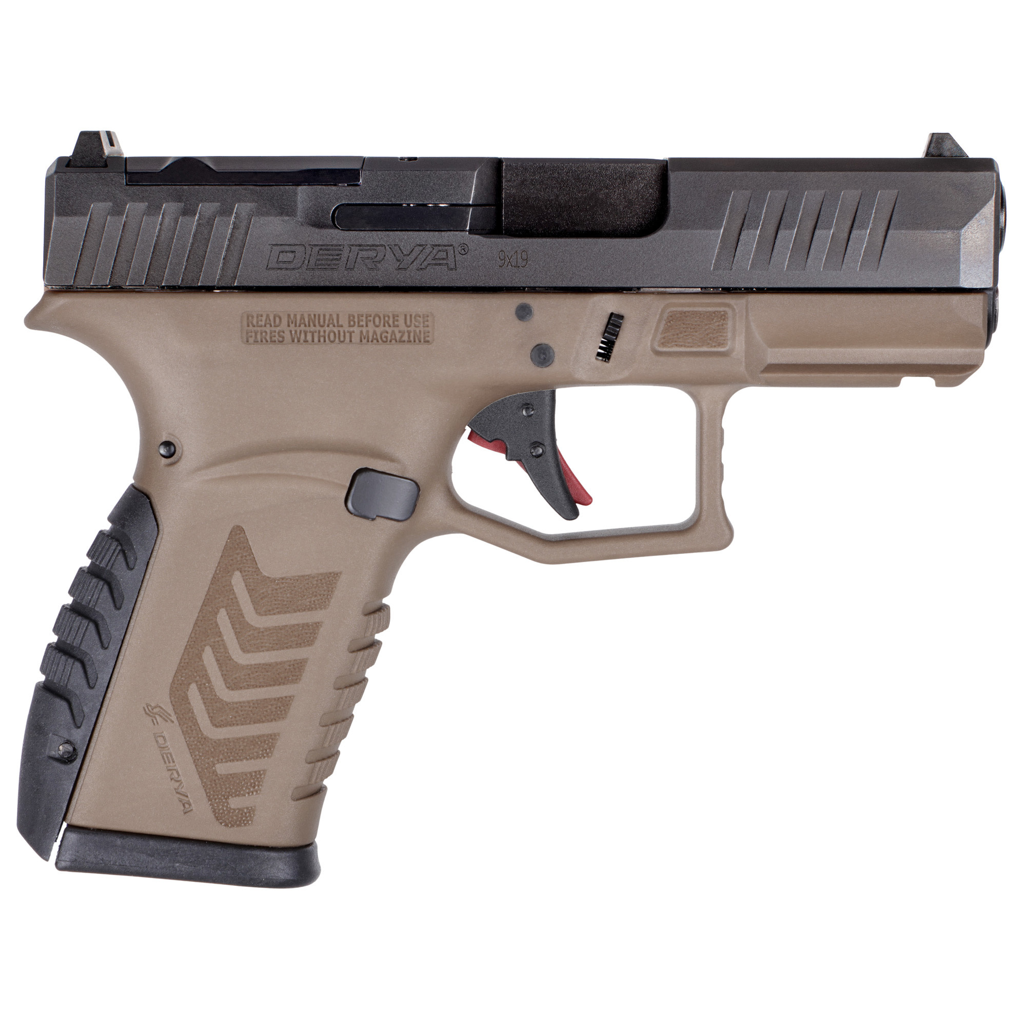 Derya DY9Z 9mm 3.5" BLK/ Barrett Brown (1)15RD Pistol