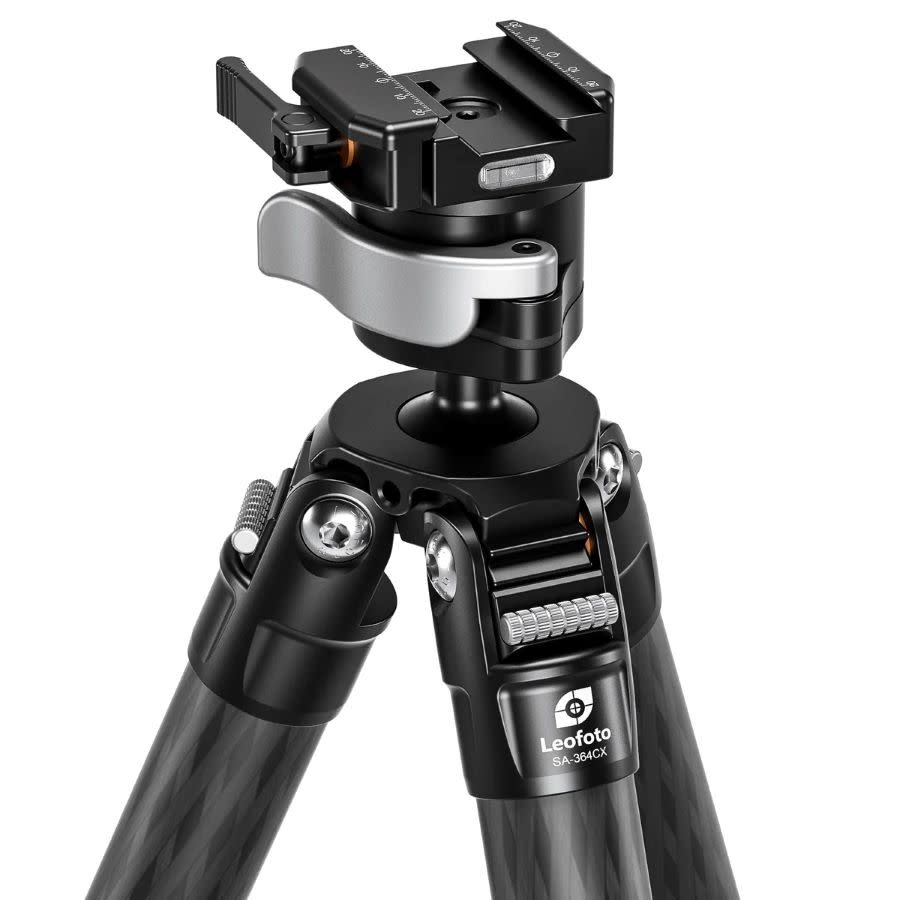 Leofoto SA-X+MA-40X Outdoors Tripod with Rapid Lock Ballhead | SA-X & 3/8" - SA-324CX+MA-40X - Arca & Picatinny Clamp