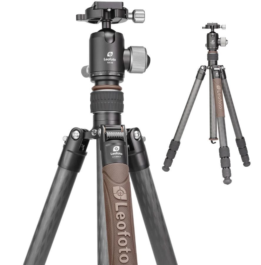 Leofoto Reversible Travel Tripod with Ball Head (LX-324CT + XB-38 )