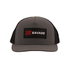 Savage Arms Grey / Black Microfiber Mesh Hat