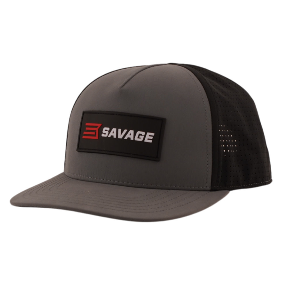 Savage Arms Grey / Black Microfiber Mesh Hat