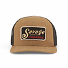 Savage Arms Vintage Logo Canvas / Black Mesh Trucker Hat