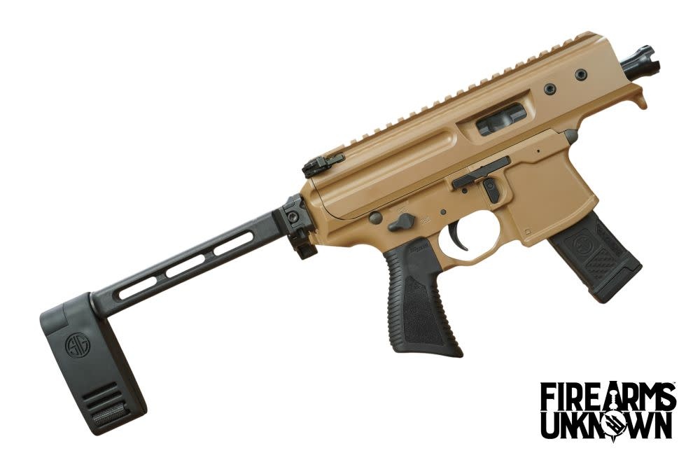 Sig Sauer, MPX Copperhead, 9MM, 3.5", Coyote, (1) 20RND Pistol, W/ Sig Brace