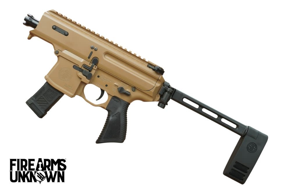 Sig Sauer, MPX Copperhead, 9MM, 3.5", Coyote, (1) 20RND Pistol, W/ Sig Brace