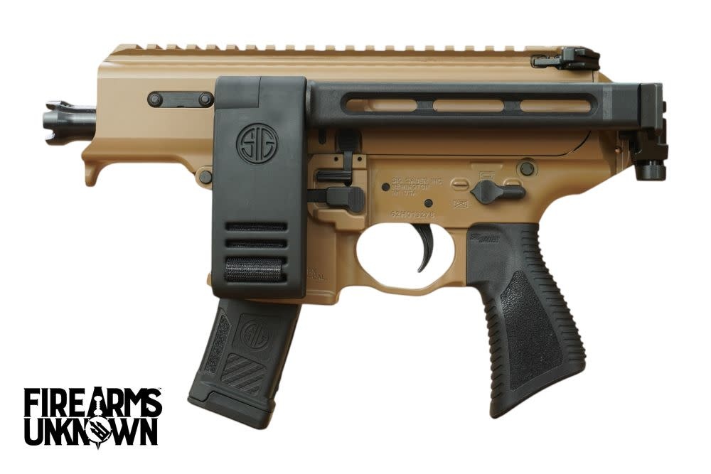 Sig Sauer, MPX Copperhead, 9MM, 3.5", Coyote, (1) 20RND Pistol, W/ Sig Brace