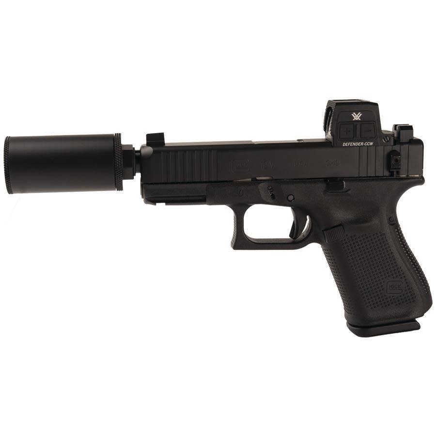 Glock G19V Hush Puppy 9mm 4.52" TB BLK (3)15RD Pistol w/ Hush Puppy & Vortex Defender