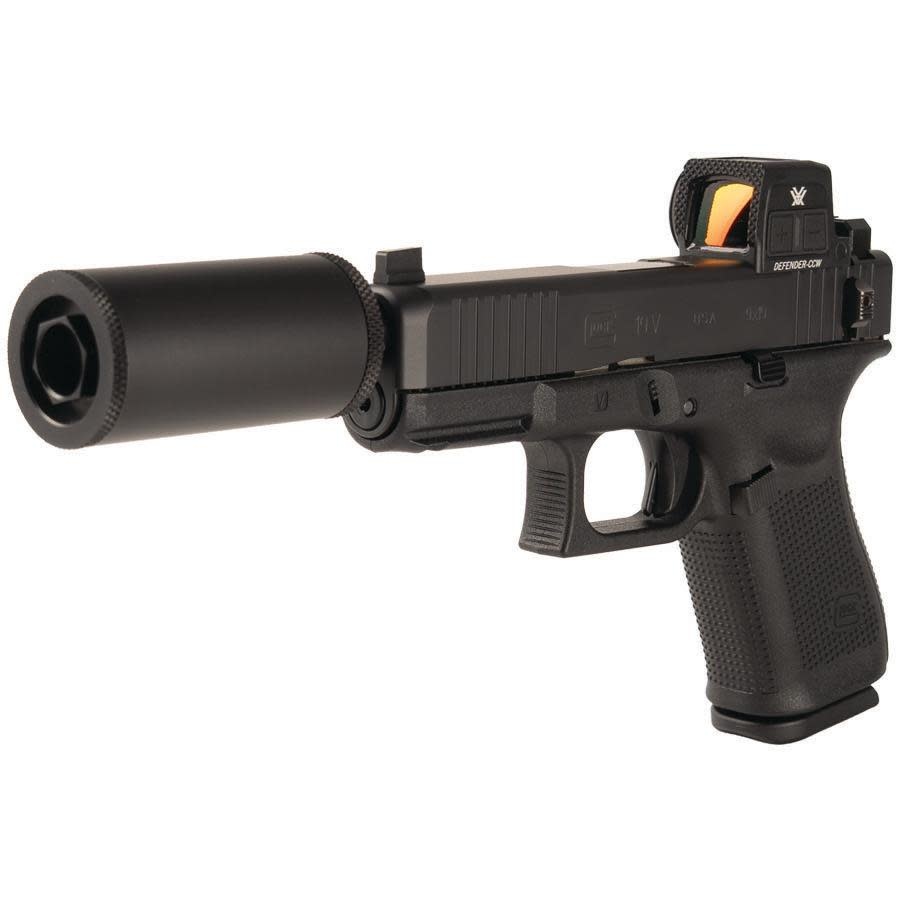Glock G19V Hush Puppy 9mm 4.52" TB BLK (3)15RD Pistol w/ Hush Puppy & Vortex Defender