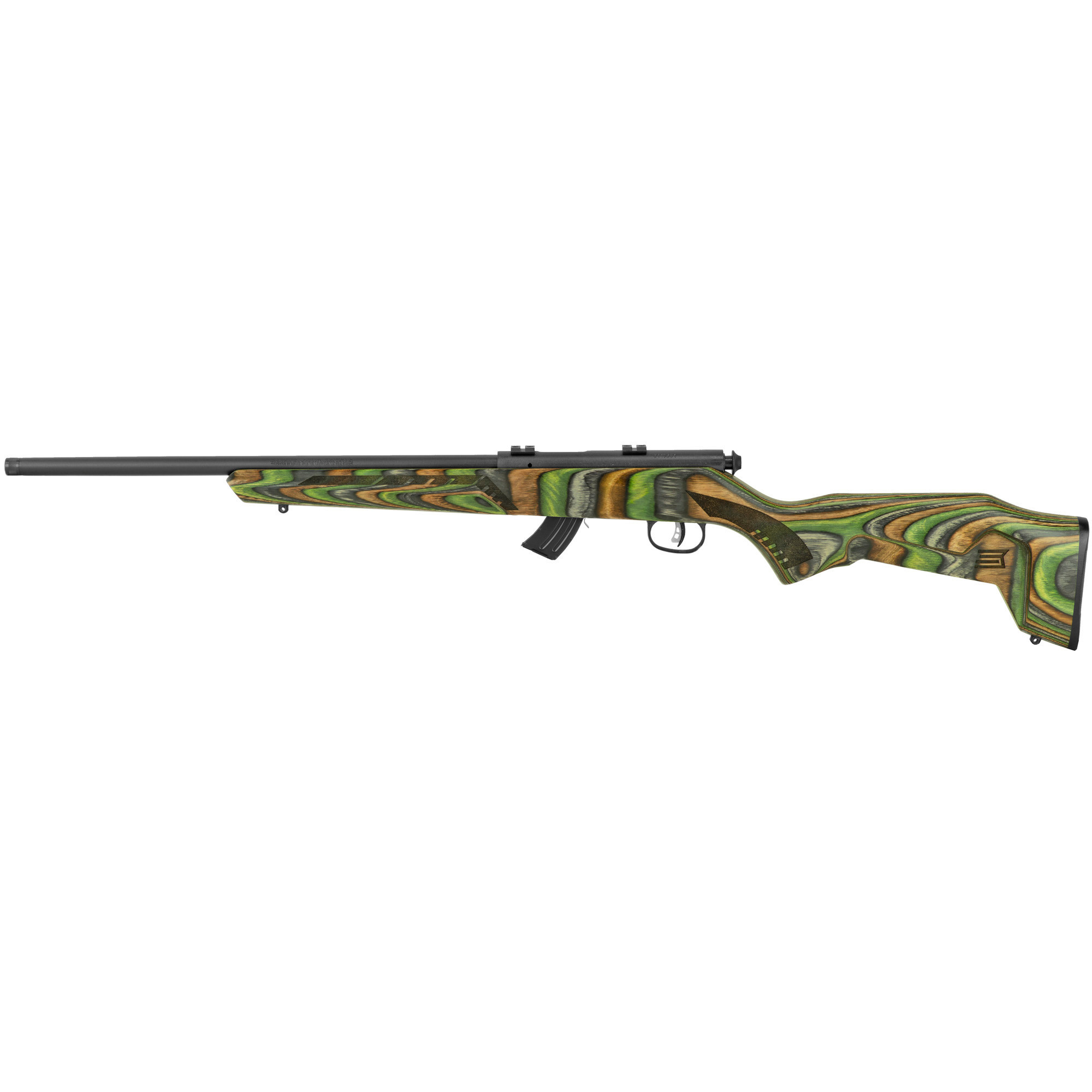 Savage Arms Mark II 22LR 18" Green Laminate 10RD Bolt Action Rifle