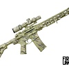 FU ZERO 5.56 16" , 30RD Rifle w/ Trijicon Ascent, Cerakote FDE/Desert Sand/BLK Full Camo, ARCA Rail, MBUS