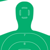 Allen EZ AIM High Contrast Green Paper Shooting Target 12x18 10 PK