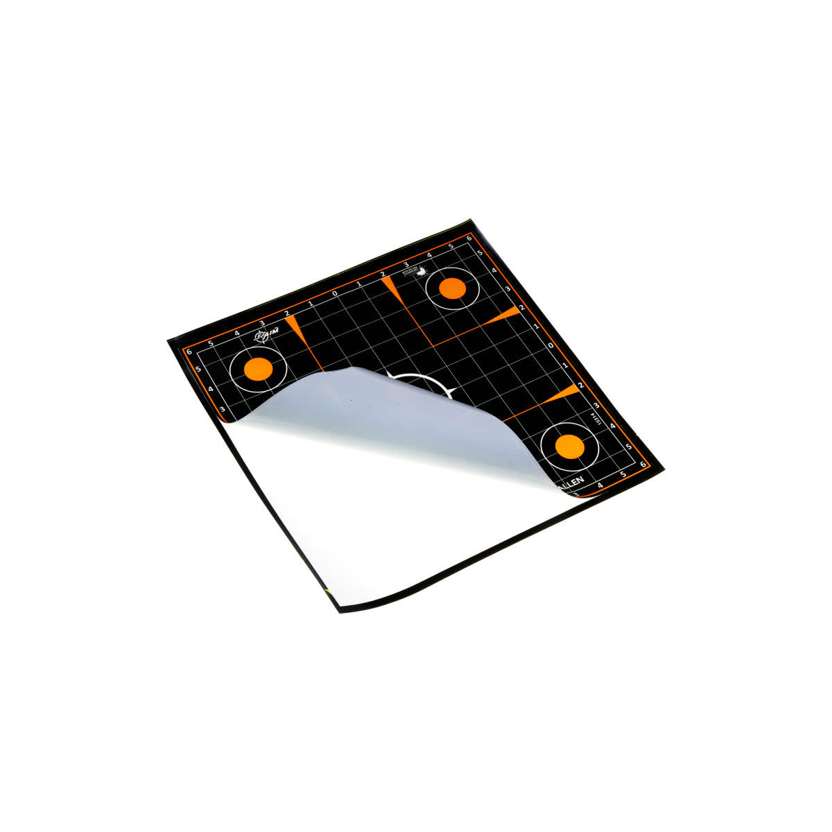 Allen EZ AIM Adhesive 12" Sight-In Grid Splash Reactive Paper Shooting Targets  5PK