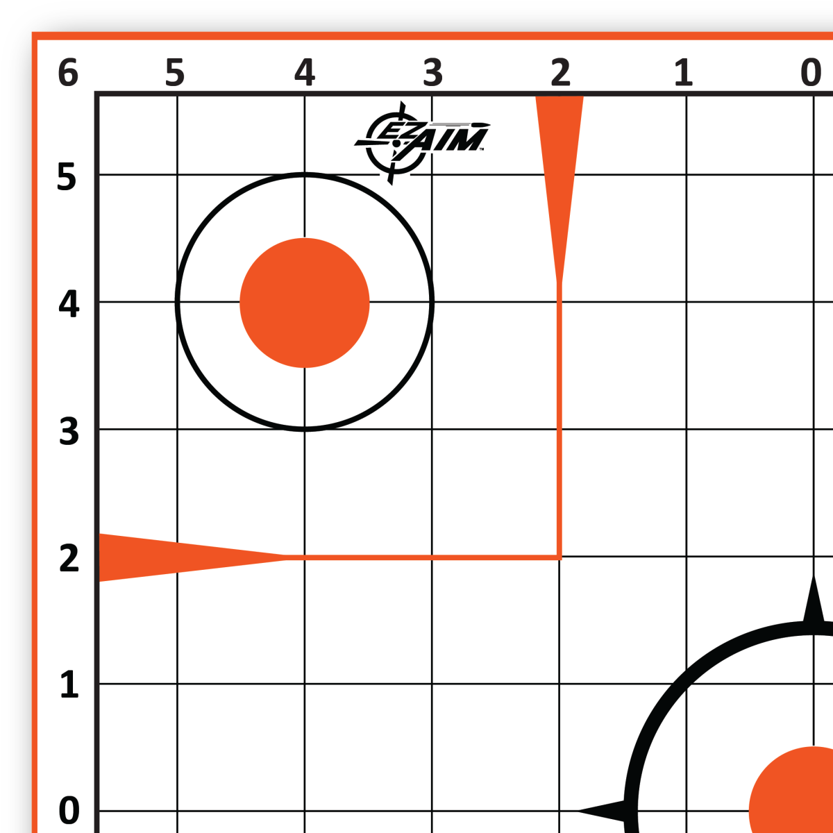Allen EZ AIM 12" Square Sight-In Grid Paper Shooting Targets 13 PK