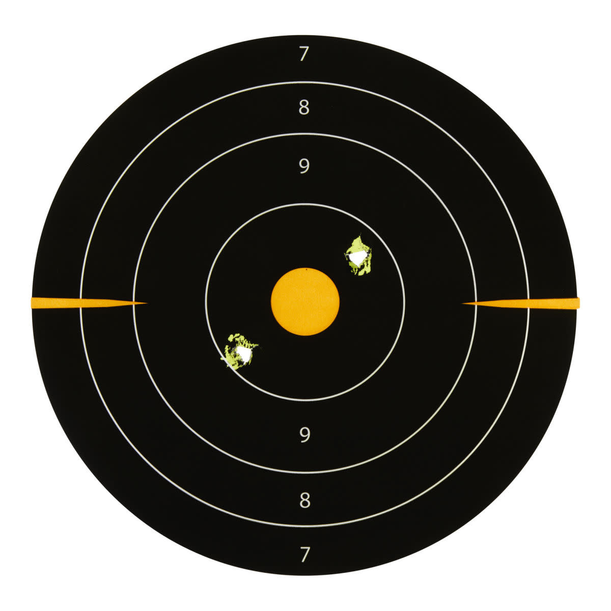 Allen EZ AIM Adhesive 8" Bullseye Splash Reactive Paper Shooting Targets 30PK