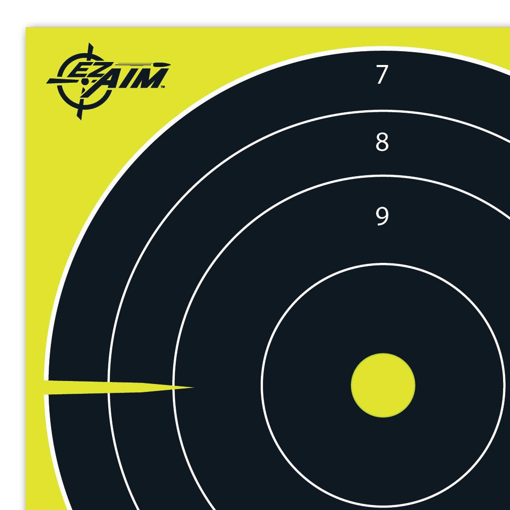 Allen EZ AIM Non-Adhesive 8"x8"Bullseye Splash Reactive Paper Shooting Targets 25 Pack