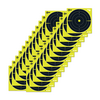 Allen EZ AIM Non-Adhesive 8"x8"Bullseye Splash Reactive Paper Shooting Targets 25 Pack