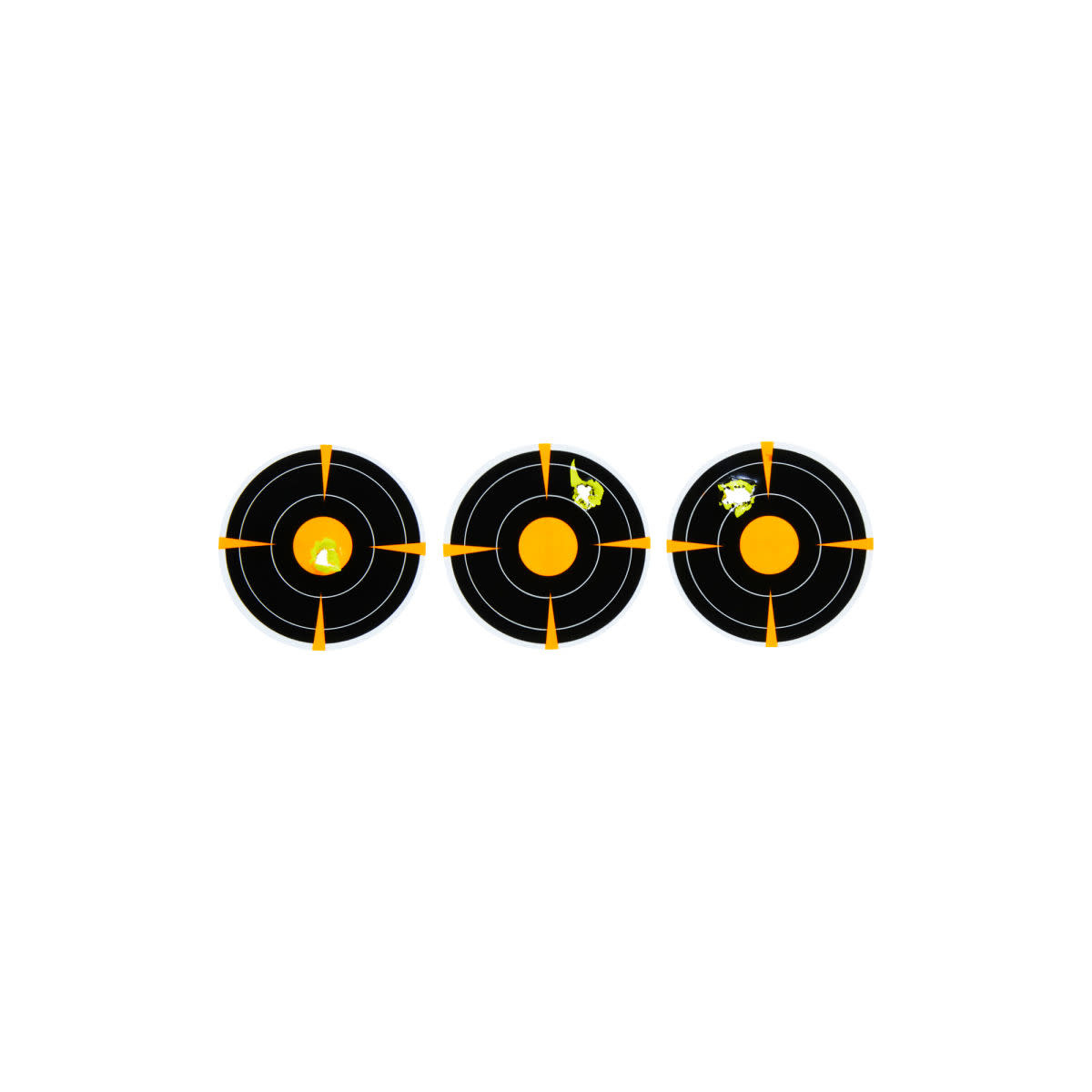 Allen EZ AIM Adhesive (9) 2"Bullseye Splash Reactive Paper Shooting Targets 12PK