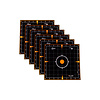 Allen EZ AIM Adhesive 8" Sight -In Grid Splash Reactive Paper Shooting Targets 6PK