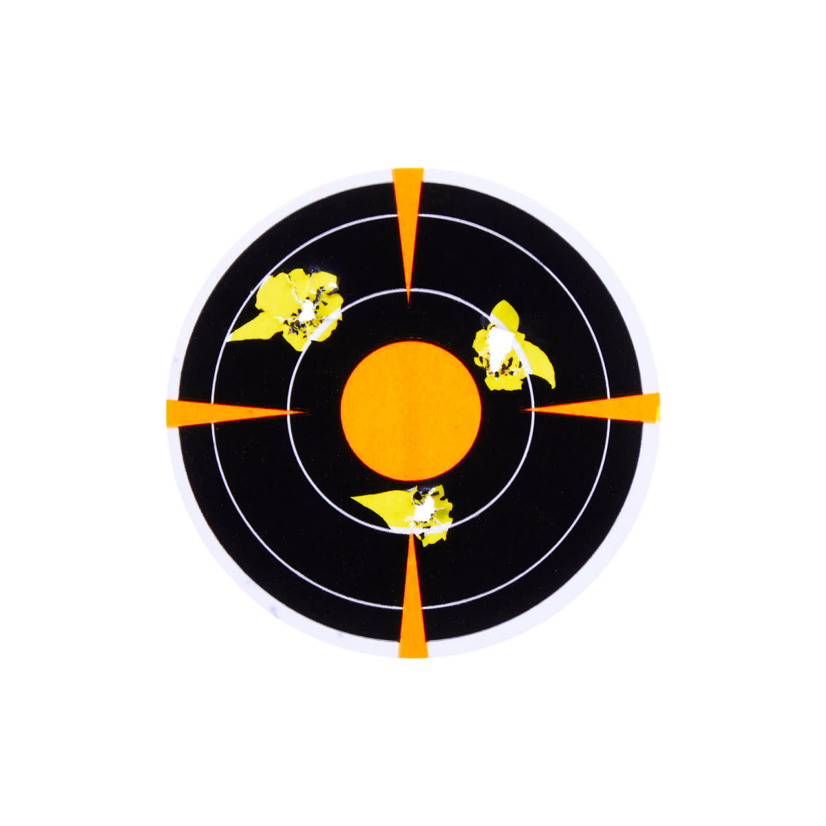Allen EZ AIM (4) 3" Bullseye Adhesive Splash Reactive Paper Shooting Targets 12PK