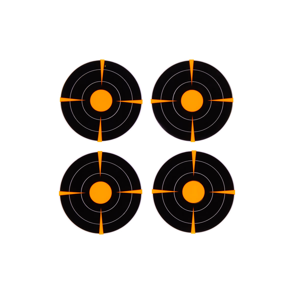 Allen EZ AIM (4) 3" Bullseye Adhesive Splash Reactive Paper Shooting Targets 12PK