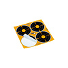 Allen EZ AIM (4) 3" Bullseye Adhesive Splash Reactive Paper Shooting Targets 12PK