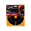 Allen EZ AIM Adhesive 6" Bullseye Splash Reactive Paper Shooting Targets 12PK