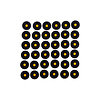 Allen EZ AIM (36)1" Bullseye Adhesive Splash Reactive Paper Shooting Targets 12PK