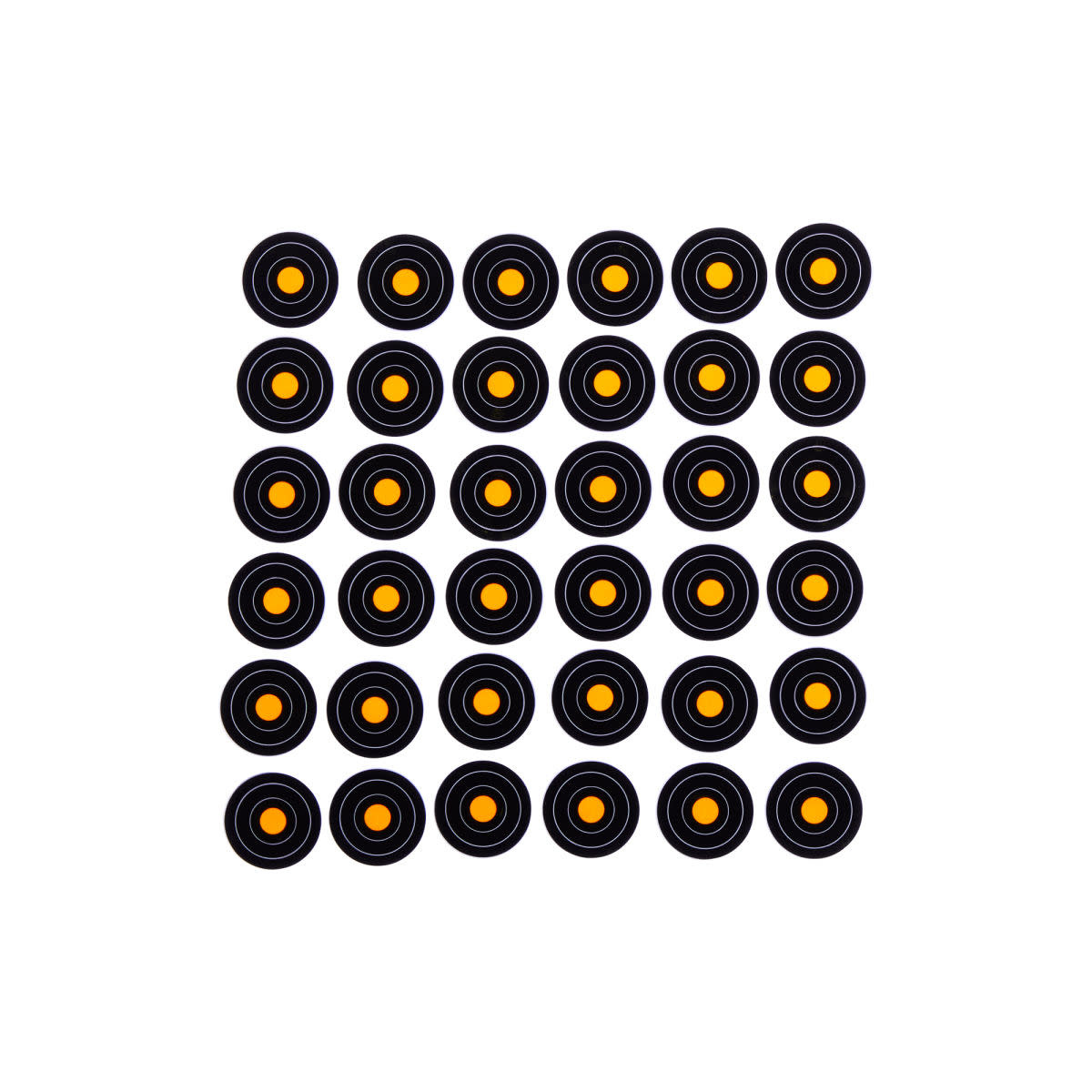 Allen EZ AIM (36)1" Bullseye Adhesive Splash Reactive Paper Shooting Targets 12PK