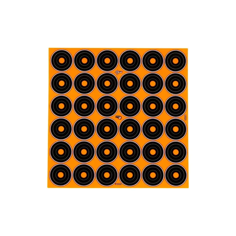 Allen EZ AIM (36)1" Bullseye Adhesive Splash Reactive Paper Shooting Targets 12PK