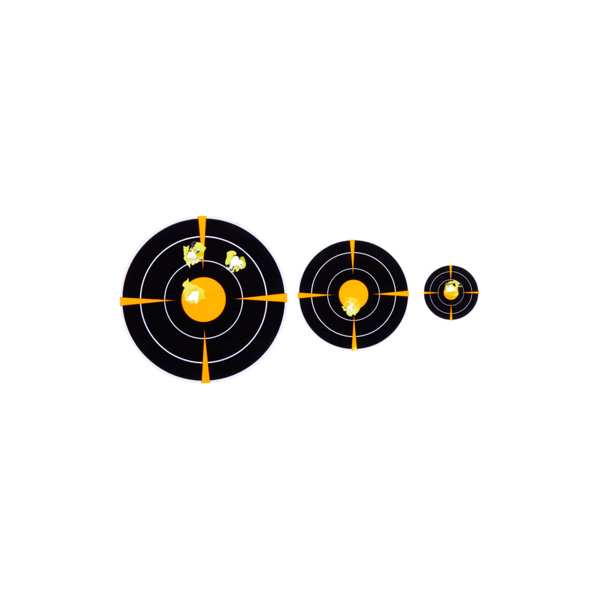Allen EZ AIM Bullseye (72)1", (36)2", (24)3" Adhesive Splash Reactive Variety Pack