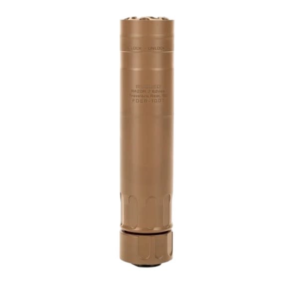 Rugged Razor 762, FDE,  6.4", 30 Cal Suppressor