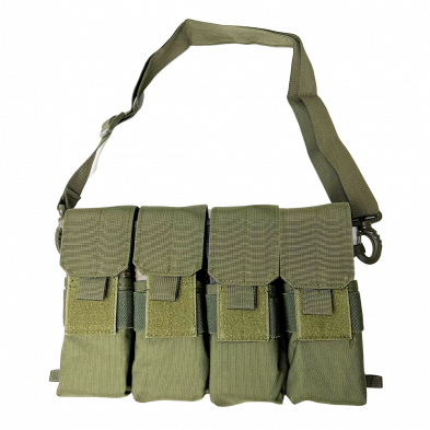 Ncstar, AR15 Magazine Carrier, Holds (8) 30RD Magazines, Green