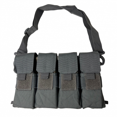 Ncstar, AR15 Magazine Carrier, Holds (8) 30RD Magazines, Urban Gray