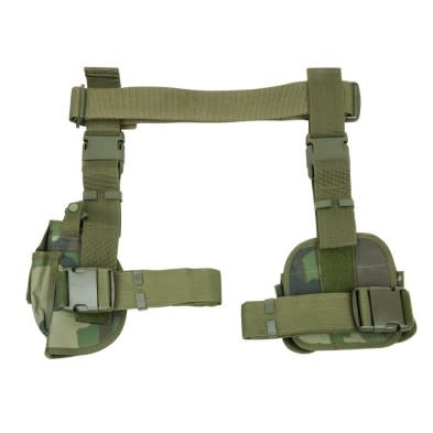 Vism, Drop Leg Holster & Mag Pouch X4 WoodlAnd Camo