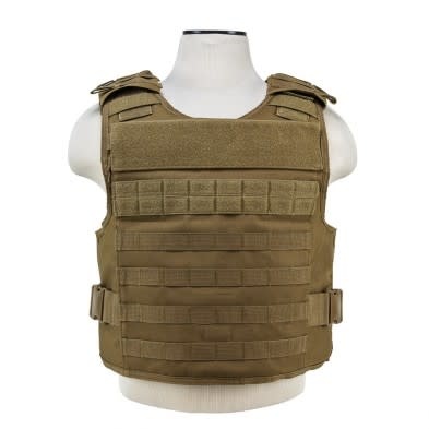 Vism, Plate Carrier w/External Pockets [MED - 2XL] - Tan