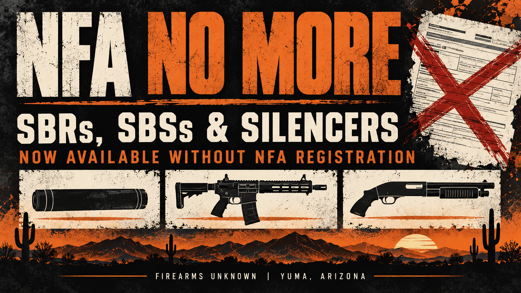 NFA Update: Firearms Unknown Will Now Transfer Suppressors, SBRs, and SBSs on Form 4473