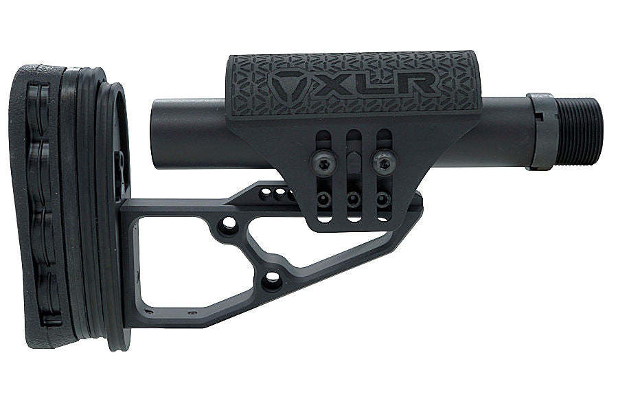 XLR, TR-2 Tactical Buttstock, Standard Buffer Tube & Castle Nut, Anodized Black