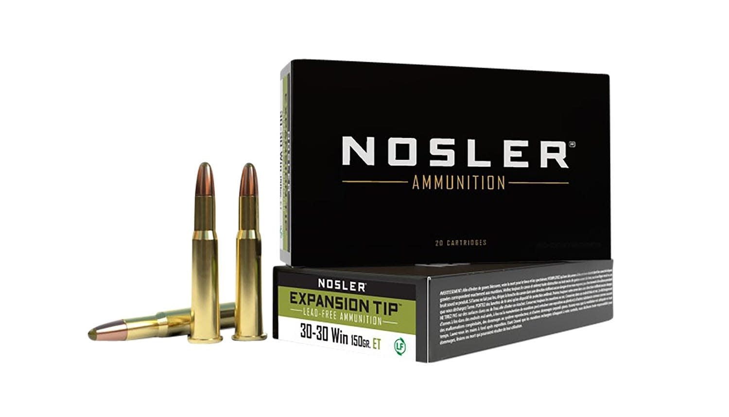 Nosler E-Tip 30-30 Win 150 Grains 20RD box